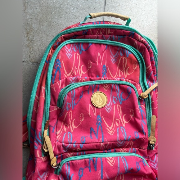 Volcom Fuschia Pink Backpack (4 pocket) - Picture 7 of 8
